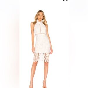 Ivory Bardot Gemma dress in small. Midi dress. New with tags! Never worn